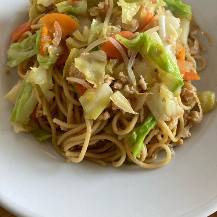 野菜たっぷりオイスターソース焼きそば